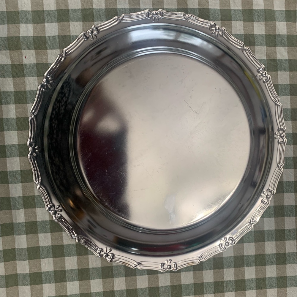 Silver Plated  Decorative Food Storage Plate